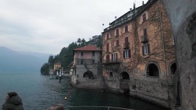 Nesso village in Lake Como, Italy