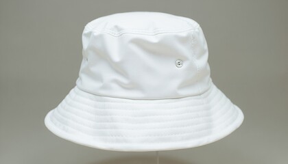 Stylish White Bucket Hat