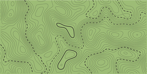 green background topo. Vector abstract illustration