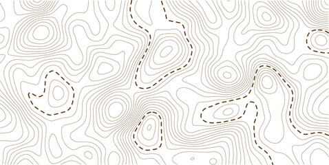 Contour map vector. Geographic World Topography map grid abstract vector illustration . Pro Vector