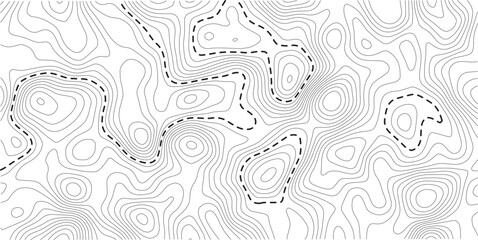 Contour map vector. Geographic World Topography map grid abstract vector illustration . Pro Vector