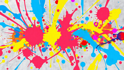 Fototapeta premium Colorful spray paint digital art background
