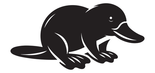 Charming platypus illustration representing australian wildlife and unique adaptations