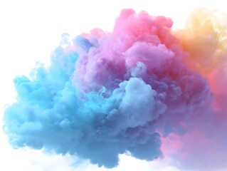 Fototapeta premium Pastel Color Smoke Cloud: Abstract Background Texture for Design