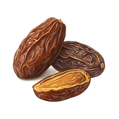 date fruit icon isolated on a  white background