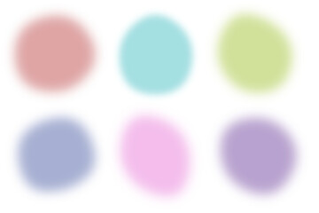 円形変形ぼかし入りフレームセット　グラフィック素材	