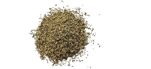 Pile of Fennel Seeds PNG Isolated on Transparent Background