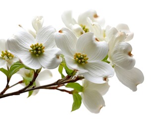 Obraz premium Stunning Dogwood Blossoms: Springtime Floral Macro Photography