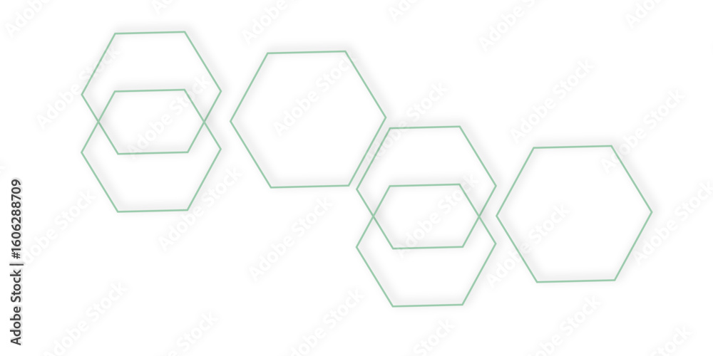 Poster abstract colorful modern 3d out color line cube hexagon design technology honeycomb texture vector b
