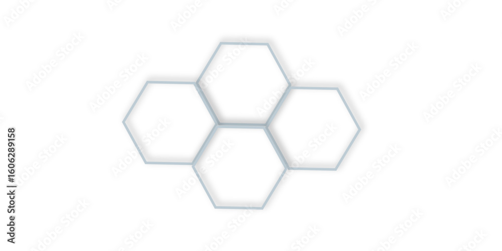 Fototapete abstract colorful modern 3d out color line cube hexagon design technology honeycomb texture vector b