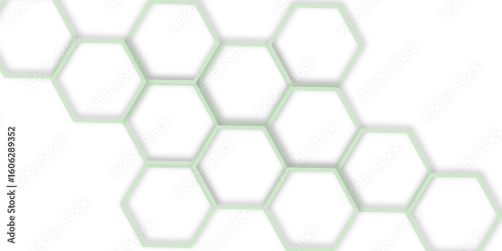 Fototapete abstract colorful modern 3d out color line cube hexagon design technology honeycomb texture vector b