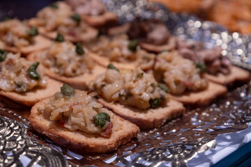Traditional Codfish Bruschetta