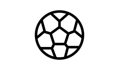 Ball icon. football icon. world cup football  symbol.
 png and vector illustration on transparent background.