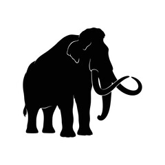 vector illustration of elephant silhouette