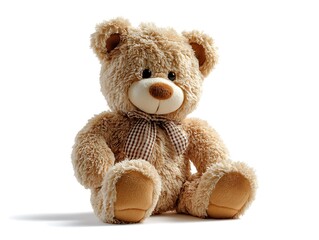 Obraz premium Plush Teddy Bear: Adorable Stuffed Animal for Kids, Nursery Decor, and Gift Ideas