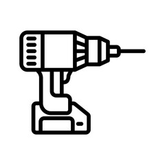 Drill machine coloring page 