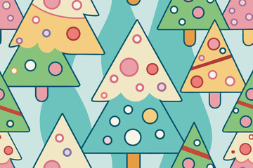 Fototapeta premium christmas seamless pattern