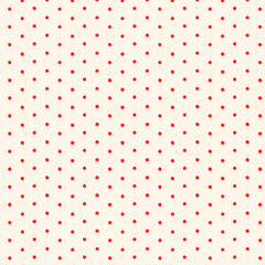 A seamless, repeating polka dot pattern with evenly spaced dots on a clean background. This...