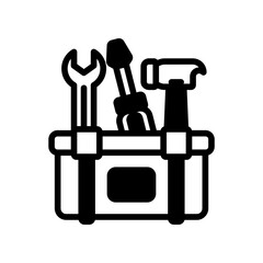 Tool set coloring page 