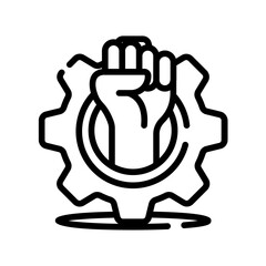 Labour community coloring page 