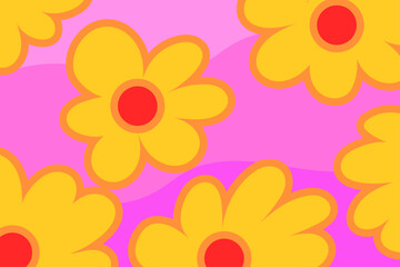 seamless background with flowers