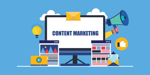 Content marketing concept