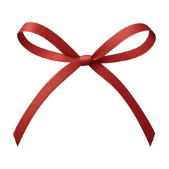 PNG Elegant red ribbon bow decoration