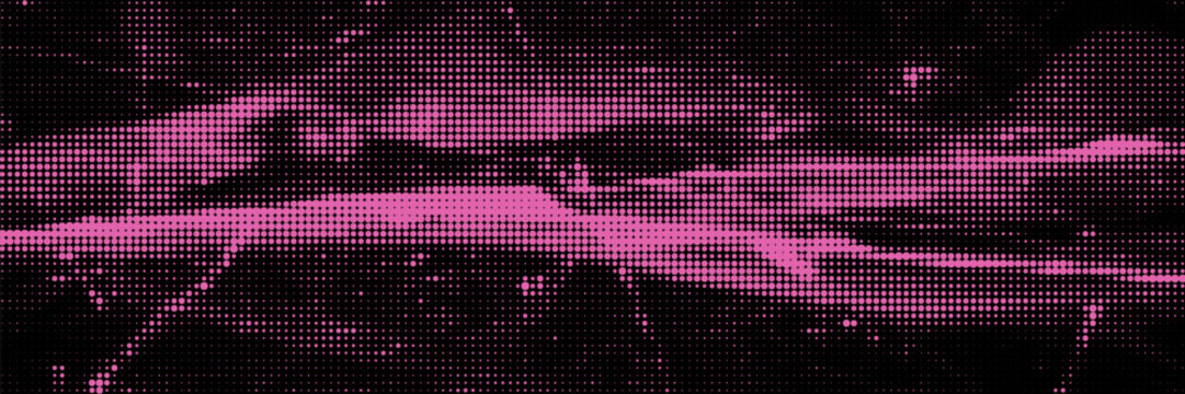 Bitmap halftone background in punk grunge aesthetic. Vector modern backdrop for poster, collage, design template.