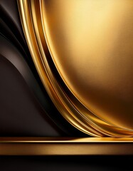 elegant background, with gold and dark colors, with smooth surface, for a product presentation 07