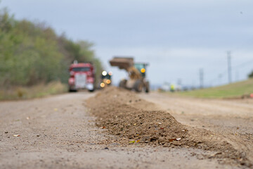 Dirt crew on the road