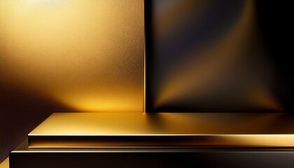 elegant background, with gold and dark colors, with smooth surface, for a product presentation 02