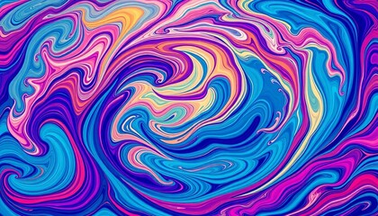 Abstract swirling, vibrant orient-inspired wave pattern, seamless repeat,  beauty,  background