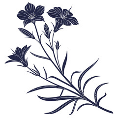 agrostemma githago with leaves