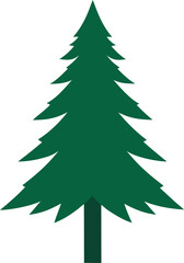 Fototapeta premium Pine icon set. Fir tree vector set.