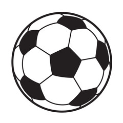 Fototapeta premium Black and white soccer ball graphic football sport