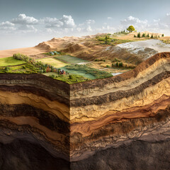 Diverse Landscape of Zonal Soil Types: A Visual Cross-section of Earth's Soil and Ecological Layers