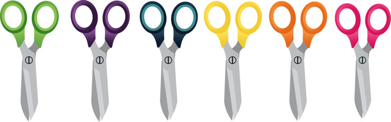 Office Essential: Multi-Colored Scissors