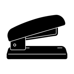 Office stapler stationery tool supply paper fastener equipment silhouette