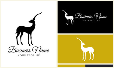 Deer Silhouette Logo Designs. (1)