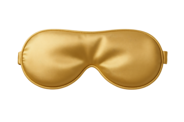 Elegant Golden Eye Mask for Comfortable Sleep and Travel Use