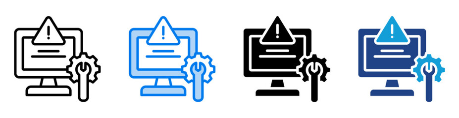 Troubleshooting icon set multiple style collection