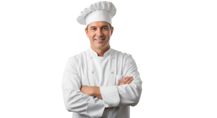Professional Chef Culinary Expert Portrait - Transparent Background
