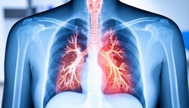 3D medical visualization of lungs