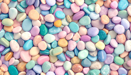 Colorful Pastel Pebbles, stone or rock abstract pattern