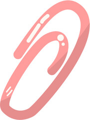 Paper Clip Illustration -Cute School Supplies Vector Pack for Kids