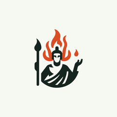 Fire god logo