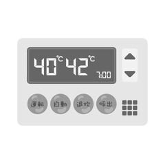 給湯器のリモコン　イラスト