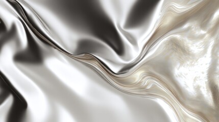 Obraz premium Luxurious, flowing fabric with subtle color variations.