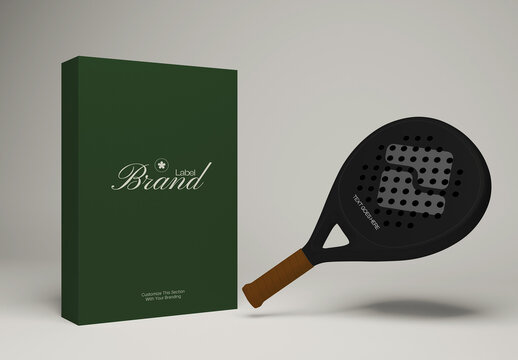 Padel Racket Box Mockup