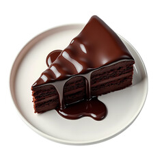 Chocolate Cake Gourmet Dessert Recipe Delicious Treat isolated on transparent background